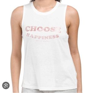 Spiritual gangster white choose happiness tank
